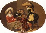 Willem Cornelisz Duyster Officers Playing Backgammon oil painting picture wholesale